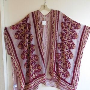 NWT Free People Kimomo Muse O/S Burn Out Velvet